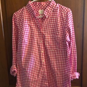 Gap “Shrunken Boyfriend” gingham button up